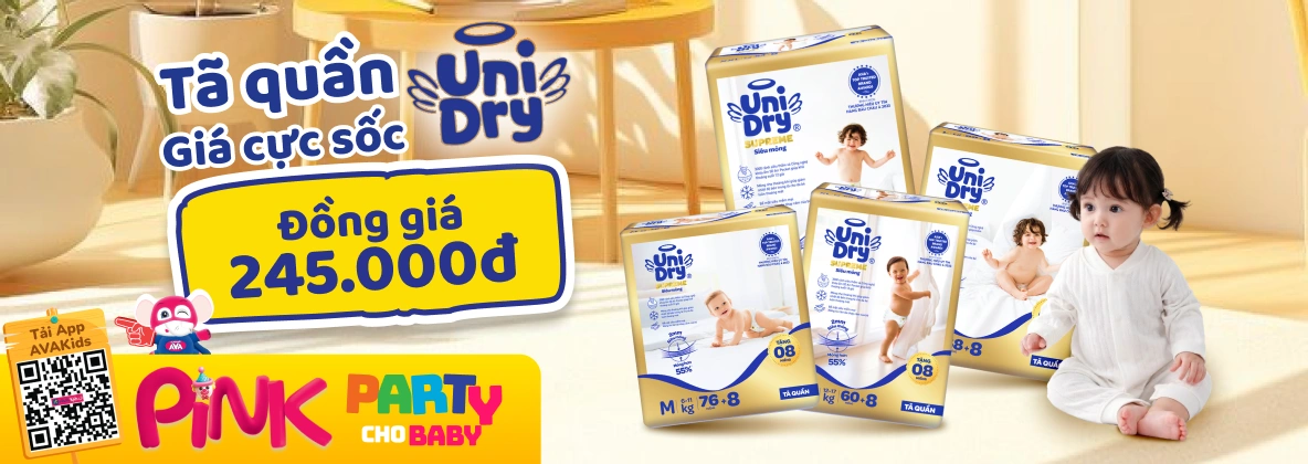 Banner trang NH tã Unidry